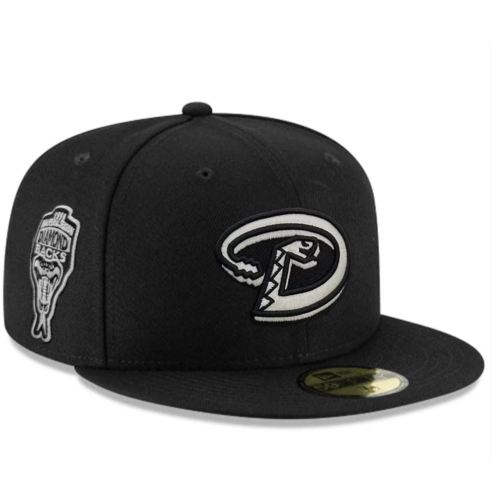 NEW ERA Arizona Diamondbacks Black & White 59FIFTY Hat Club Exclusive Size 7 3/8